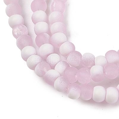 Frosted Crackle Glass Beads X1-GLAA-U001-4mm-M03-1