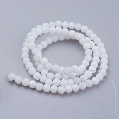 Faceted(32 Facets) Glass Beads Strands EGLA-J042-4mm-26-1