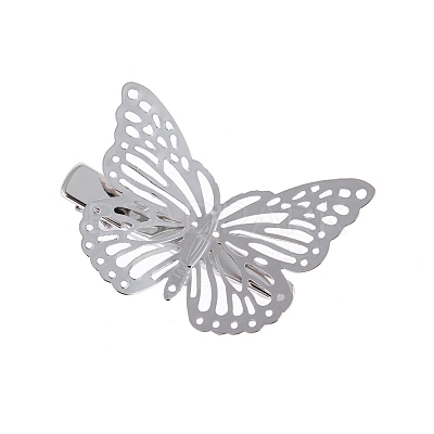 Hollow Butterfly Alloy Alligator Hair Clips PW-WG60457-02-1