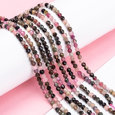 Natural Multicolor Tourmaline Beads Strands G-K185-14B-1