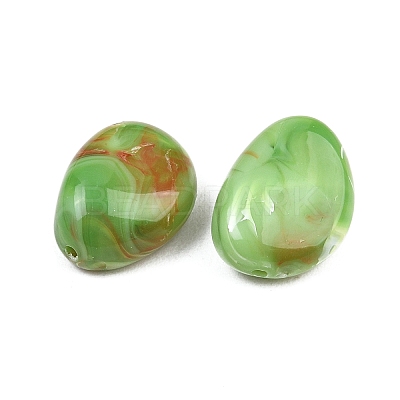 Opaque Acrylic Imitation Gemstone Beads OACR-G064-09B-1