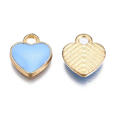 Alloy Enamel Charms X-ENAM-S121-041D-1