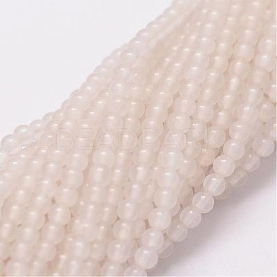 Natural White Jade Beads Strands G-N0190-09-2mm-1