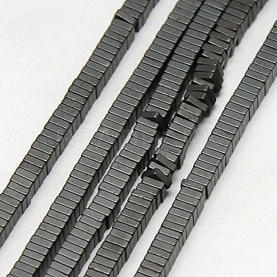 Electroplate Non-magnetic Synthetic Hematite Heishi Beads Strands G-J171B-4x4mm-03-1