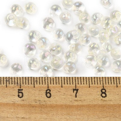 6/0 Inside Colours Fringe Glass Seed Beads SEED-A034-03I-1