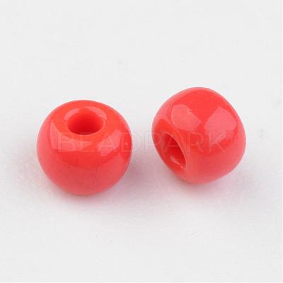 8/0 Opaque Colours Round Glass Seed Beads X-SEED-A010-3mm-45-1