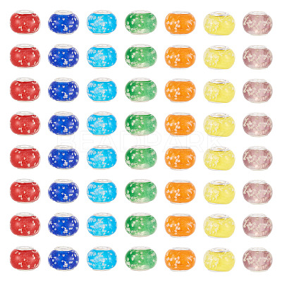 Glow In The Dark Handmade Luminous Style Lampwork Large Hole European Beads LPDL-BT0001-01-1