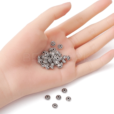 Tibetan Style Alloy Spacer Beads TIBEB-YW0001-07-1
