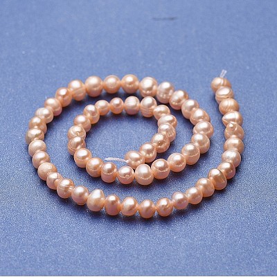 Natural Cultured Freshwater Pearl Beads Strands PEAR-P060-22B-1