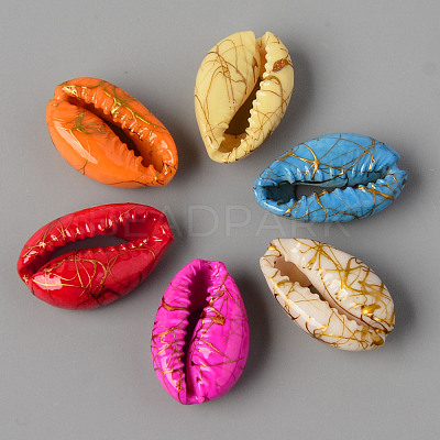 Natural Cowrie Shell Beads SSHEL-N0232-08-1