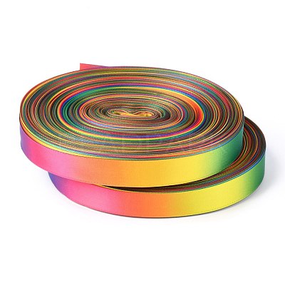 Rainbow Gradient Polyester Ribbon OCOR-G008-01D-1