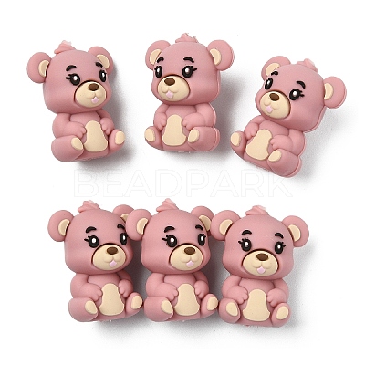 6Pcs Silicone Beads SIL-YW0002-14C-1