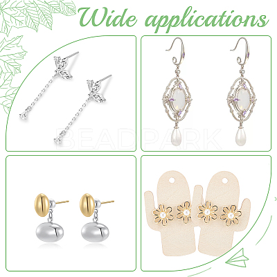Wood Earring Display Card with Hanging Hole DIY-WH0320-20G-1