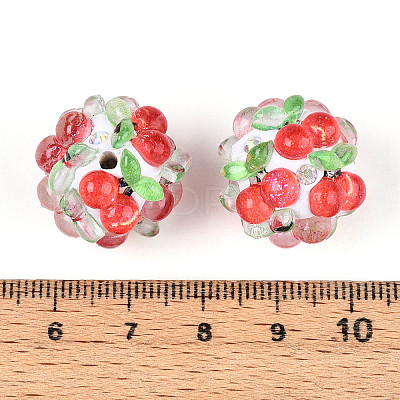 Fruit Round Resin Beads LS-RESI-T059-03F-1