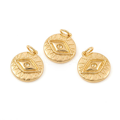 Brass Pendant Rhinestone Settings LS-KK-I672-46G-1