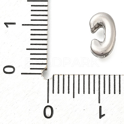 304 Stainless Steel Slide Charms STAS-B075-37P-C-1