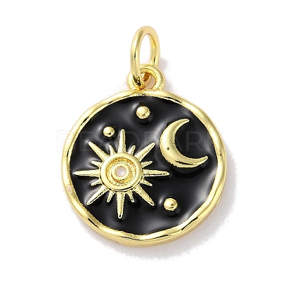 Rack Plated Brass Enamel Pendants KK-Z039-02B-1