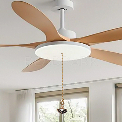 6Pcs Alloy Enamel Charms Ceiling Fan Pull Chain Extenders HJEW-LP00063-1