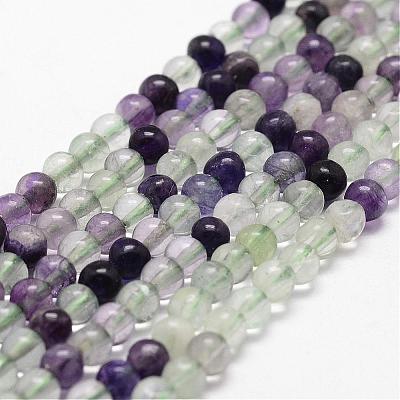 Natural Fluorite Bead Strands G-D840-56-4mm-AB-1