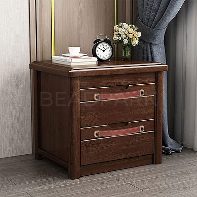 4 Sets 2 Colors PU Leather Drawer Handles DIY-GF0006-73-1