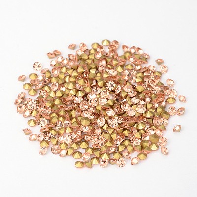 Back Plated Grade A Diamond Glass Pointed Rhinestone RGLA-SS5-023-1