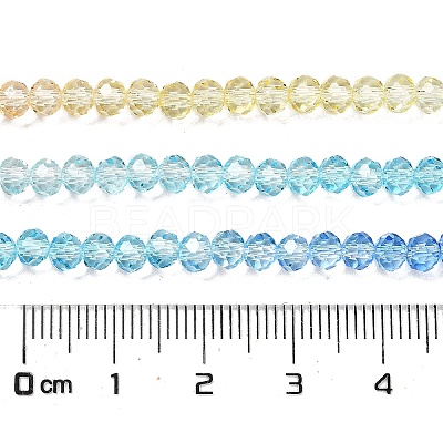 Transparent Painted Glass Beads Strands X1-DGLA-A034-T3mm-A13-1
