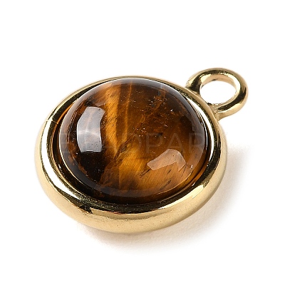 Natural Tiger Eye Pendants STAS-L022-398G-G-1