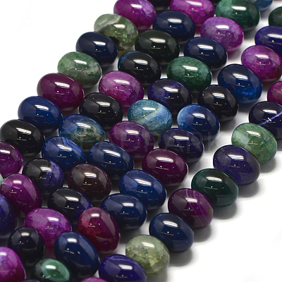 Natural Agate Beads Strands G-E401-F01-1-1