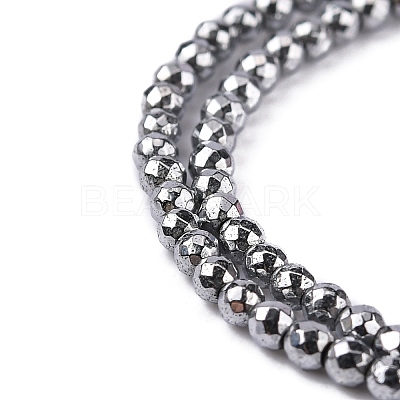 Non-Magnetic Synthetic Hematite Beads Strands G-G093-3mm-1