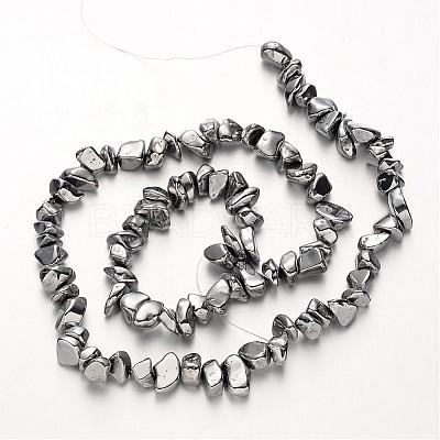 Electroplate Non-magnetic Synthetic Hematite Beads Strands G-F300-06-01-1
