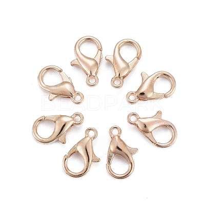 Zinc Alloy Lobster Claw Clasps X-E102-KCG-1