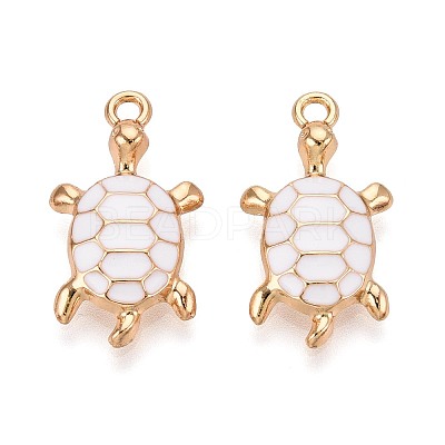 Alloy Enamel Pendants PALLOY-T092-26G-02-1