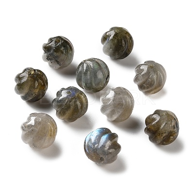 Natural Labradorite Carved Beads GG-CBABD99-02B-1