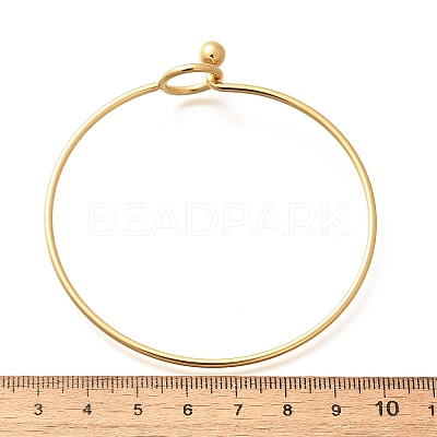 304 Stainless Steel Bangle BJEW-H530-01G-1