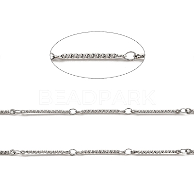 Tarnish Resistant 304 Stainless Steel Twist Link Chains CHS-G025-16P-1