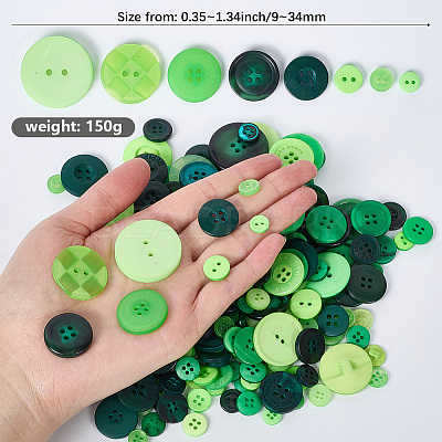 Resin Buttons BUTT-WH20002-07D-1