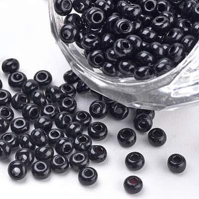 Baking Paint 8/0 Glass Seed Beads SEED-Q025-3mm-L05-1