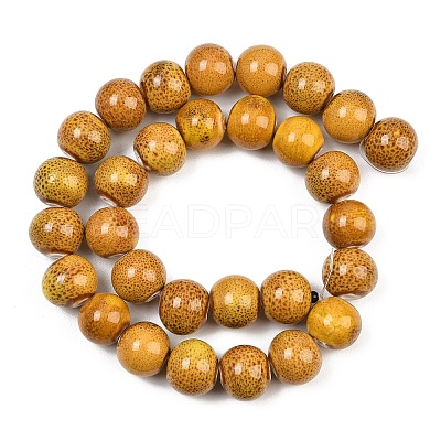 Handmade Fancy Antique Glazed Porcelain Ceramic Round Beads Strands PORC-L019-13mm-02-1