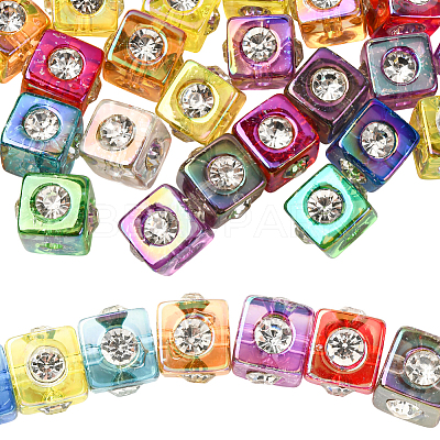 30Pcs Imitation Jelly Acrylic Beads OACR-SC0002-46-1