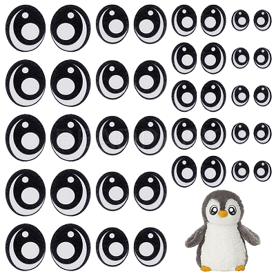 1 Bag Felt Craft Doll Eye AJEW-FG0004-90B-1
