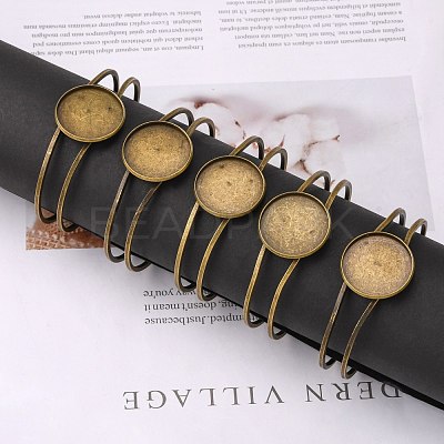Brass Bangle Making MAK-Q011-73AB-25mm-1