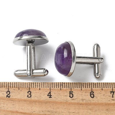304 Stainless Steel Cuff Buttons G-C185-02P-39-1