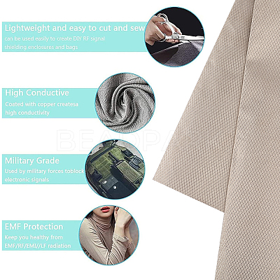 EMF Protection Fabric AJEW-WH0314-712F-04-1