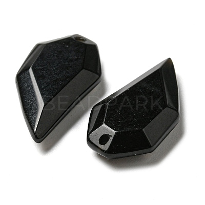 Natural Obsidian Pendants G-G052-A05-1