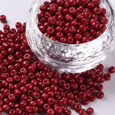 Baking Paint Glass Seed Beads SEED-S003-K14-1