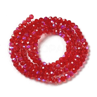 Electroplate Transparent Glass Beads Strands LS-EGLA-A035-T3mm-L07-1