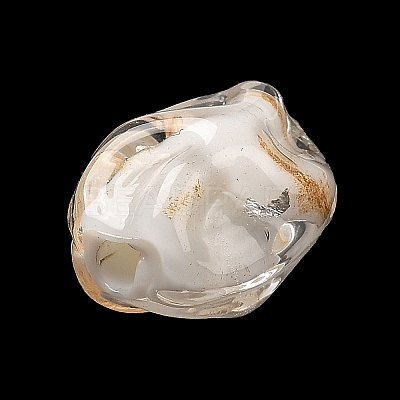 Handmade Gold Sand Lampwork Beadsl FIND-C040-02-1