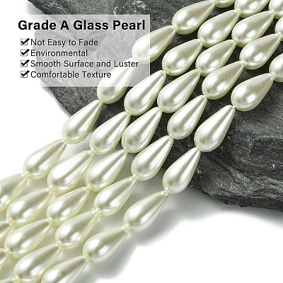 Glass Pearl Beads X-HY-AB426-EM099-1