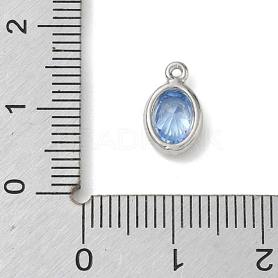 Brass Pave Cubic Zirconia Charms KK-CBA74BF-02P-1