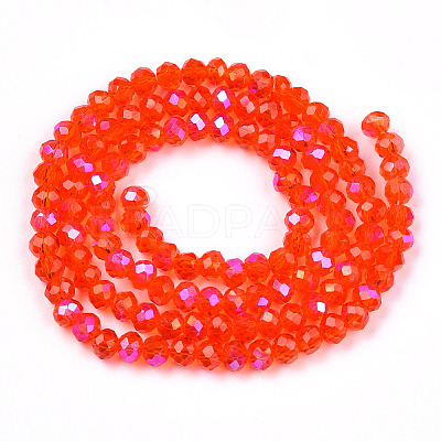 Electroplate Glass Beads Strands EGLA-A034-T6mm-L29-1